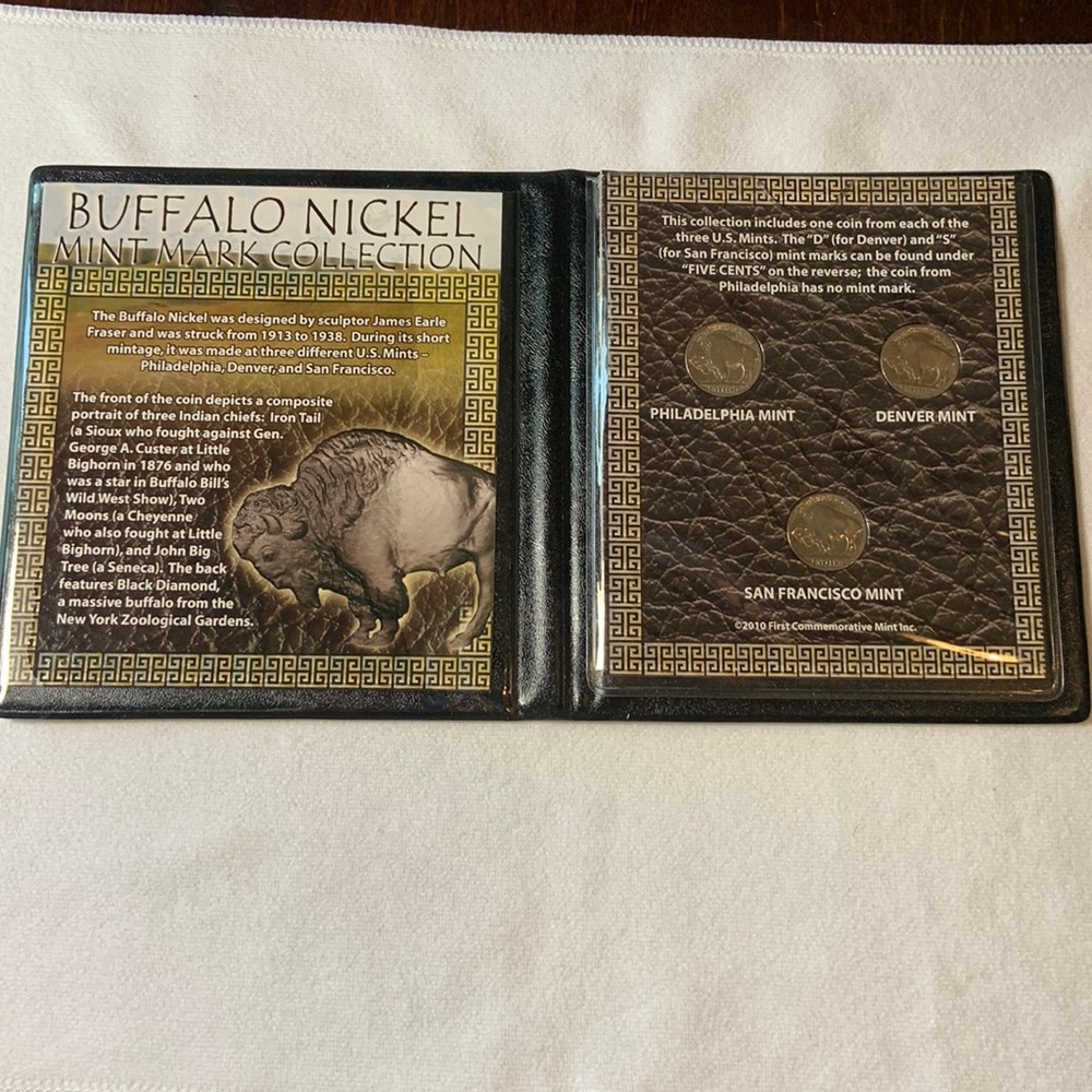 BUFFALO NICKEL MINT MARK COLLECTION